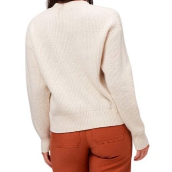 Patagonia Women's Large Recycled Wool Blend Cream Cardigan Sweater - Picture 2 of 16